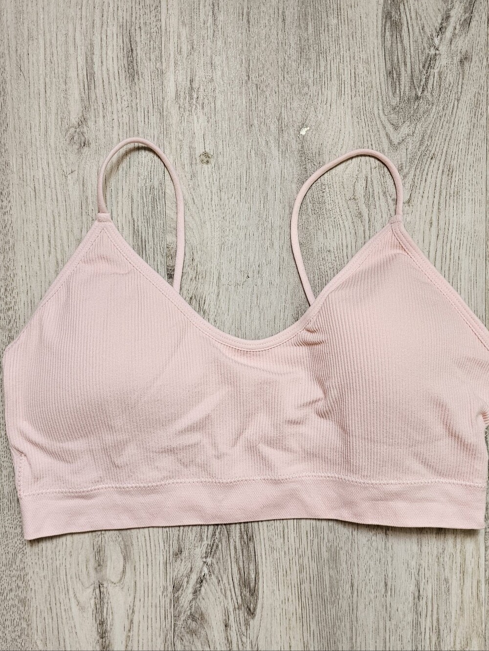 New SHEIN Ribbed Padded Lounge Bra